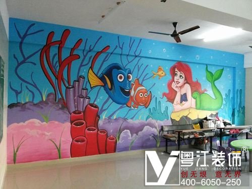 打造广州专业幼儿园墙绘能让儿童快乐健康成长