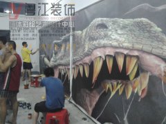 常见的广州3D画墙体彩绘分类