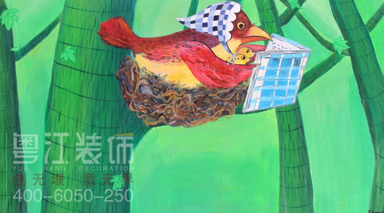 墙绘运用在幼儿园墙壁装修的优点